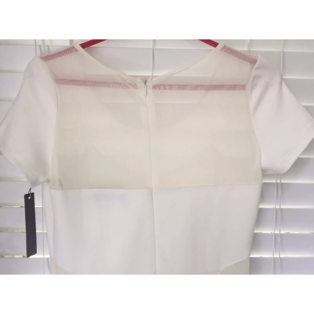 “French Connection” NEW Women's Mesh White Dress - Picture 5 of 5
